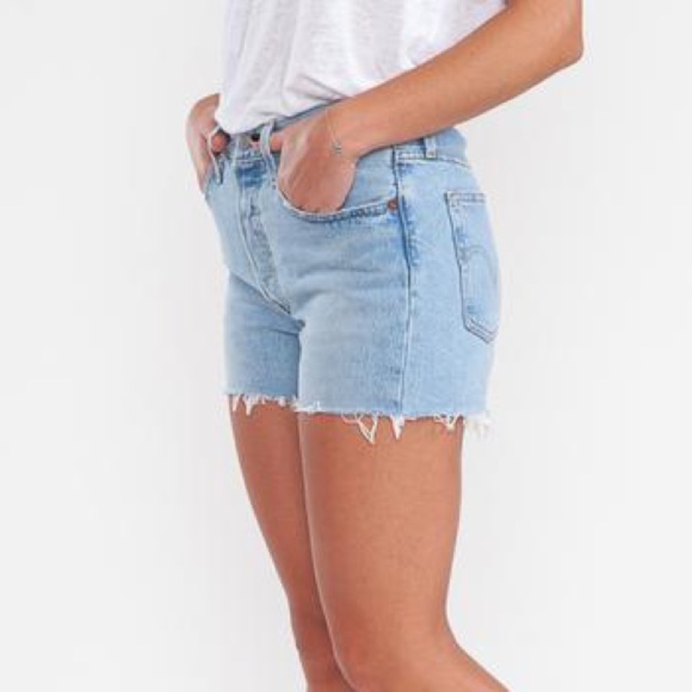 Levi’s Medium Wash Denim Cutoff Shorts